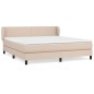vidaXL Boxspringbett Matratze Cappuccino-Braun 160x200 cm Kunstleder vidaXL Boxspringbett Matratze Cappuccino-Braun 160x200 cm Kunstleder
