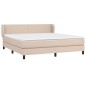 vidaXL Boxspringbett Matratze Cappuccino-Braun 160x200 cm Kunstleder vidaXL Boxspringbett Matratze Cappuccino-Braun 160x200 cm Kunstleder