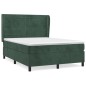vidaXL Boxspringbett mit Matratze Dunkelgrün 140x200 cm Samt vidaXL Boxspringbett mit Matratze Dunkelgrün 140x200 cm Samt
