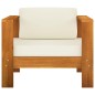8-tlg. Garten-Lounge-Set mit Creme Auflagen Massivholz Akazie 8-tlg. Garten-Lounge-Set mit Creme Auflagen Massivholz Akazie