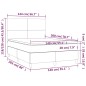 vidaXL Boxspringbett mit Matratze Dunkelgrün 140x200 cm Samt vidaXL Boxspringbett mit Matratze Dunkelgrün 140x200 cm Samt