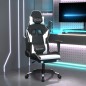 vidaXL Gaming-Stuhl mit Fußstütze Schwarz und Weiß Kunstleder vidaXL Gaming-Stuhl mit Fußstütze Schwarz und Weiß Kunstleder