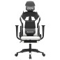 vidaXL Gaming-Stuhl mit Fußstütze Schwarz und Weiß Kunstleder vidaXL Gaming-Stuhl mit Fußstütze Schwarz und Weiß Kunstleder