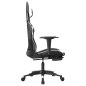 vidaXL Gaming-Stuhl mit Fußstütze Schwarz und Weiß Kunstleder vidaXL Gaming-Stuhl mit Fußstütze Schwarz und Weiß Kunstleder