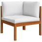 vidaXL 10-tlg. Garten-Lounge-Set mit Kissen Cremeweiß Massivholz Akazie vidaXL 10-tlg. Garten-Lounge-Set mit Kissen Cremeweiß Massivholz Akazie