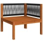 vidaXL 10-tlg. Garten-Lounge-Set mit Kissen Cremeweiß Massivholz Akazie vidaXL 10-tlg. Garten-Lounge-Set mit Kissen Cremeweiß Massivholz Akazie