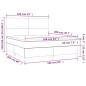 vidaXL Boxspringbett mit Matratze & LED Dunkelbraun 160x200 cm Stoff vidaXL Boxspringbett mit Matratze & LED Dunkelbraun 160x200 cm Stoff