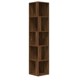 vidaXL Eckregal Braun Eichen-Optik 33x33x164,5 cm Holzwerkstoff