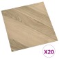 vidaXL PVC-Fliesen Selbstklebend 20 Stk. 1,86 m² Braun Gestreift vidaXL PVC-Fliesen Selbstklebend 20 Stk. 1,86 m² Braun Gestreift