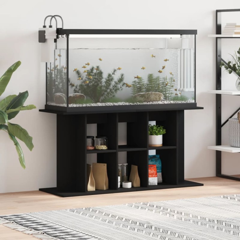 vidaXL Aquariumständer Schwarz 100x40x60 cm Holzwerkstoff