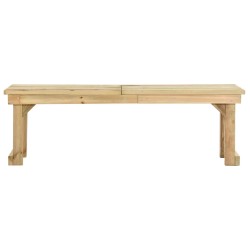 vidaXL Gartenbank 140 cm Imprägniertes Kiefernholz