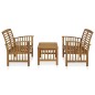 vidaXL 3-tlg. Garten-Lounge-Set Massivholz Akazie vidaXL 3-tlg. Garten-Lounge-Set Massivholz Akazie