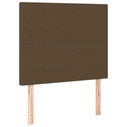 vidaXL Kopfteile 2 Stk. Dunkelbraun 80x5x78/88 cm Stoff