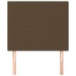 vidaXL Kopfteile 2 Stk. Dunkelbraun 80x5x78/88 cm Stoff