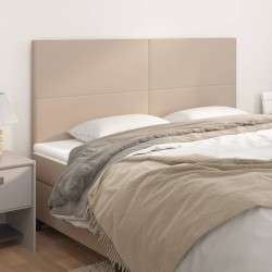 vidaXL Kopfteile 4 Stk. Cappuccino-Braun 100x5x78/88 cm Kunstleder
