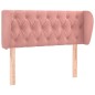 vidaXL Kopfteil mit Ohren Rosa 93x23x78/88 cm Samt vidaXL Kopfteil mit Ohren Rosa 93x23x78/88 cm Samt
