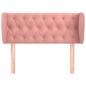 vidaXL Kopfteil mit Ohren Rosa 93x23x78/88 cm Samt vidaXL Kopfteil mit Ohren Rosa 93x23x78/88 cm Samt