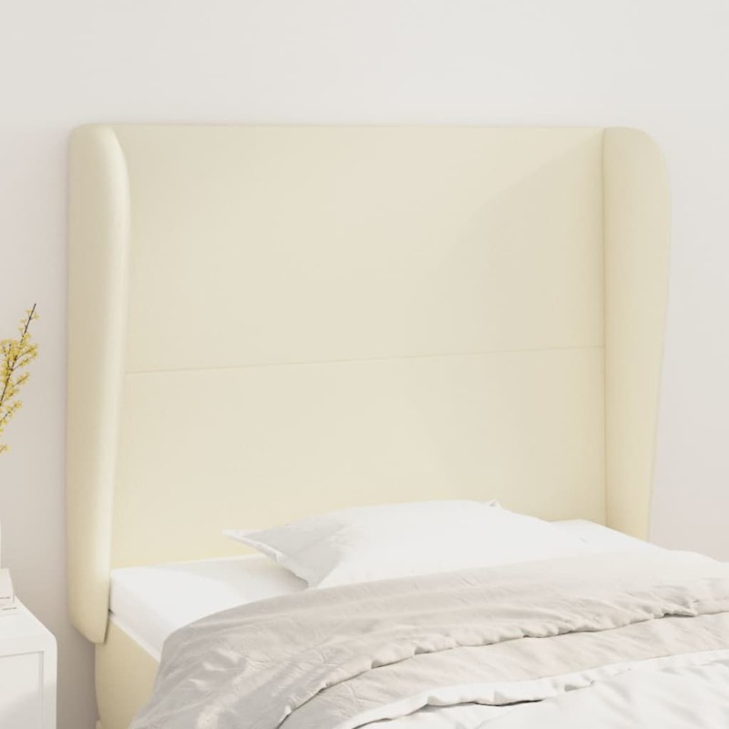 vidaXL Kopfteil mit Ohren Creme 103x23x118/128 cm Kunstleder vidaXL Kopfteil mit Ohren Creme 103x23x118/128 cm Kunstleder