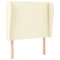 vidaXL Kopfteil mit Ohren Creme 103x23x118/128 cm Kunstleder vidaXL Kopfteil mit Ohren Creme 103x23x118/128 cm Kunstleder