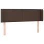 vidaXL Kopfteil mit Ohren Braun 147x16x78/88 cm Kunstleder vidaXL Kopfteil mit Ohren Braun 147x16x78/88 cm Kunstleder