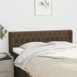 vidaXL Kopfteil mit Ohren Dunkelbraun 163x16x78/88 cm Stoff vidaXL Kopfteil mit Ohren Dunkelbraun 163x16x78/88 cm Stoff