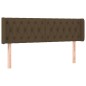 vidaXL Kopfteil mit Ohren Dunkelbraun 163x16x78/88 cm Stoff vidaXL Kopfteil mit Ohren Dunkelbraun 163x16x78/88 cm Stoff