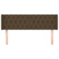 vidaXL Kopfteil mit Ohren Dunkelbraun 163x16x78/88 cm Stoff vidaXL Kopfteil mit Ohren Dunkelbraun 163x16x78/88 cm Stoff