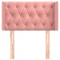 vidaXL Kopfteil mit Ohren Rosa 83x16x78/88 cm Samt vidaXL Kopfteil mit Ohren Rosa 83x16x78/88 cm Samt