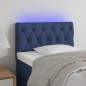 vidaXL LED Kopfteil Blau 80x7x78/88 cm Stoff vidaXL LED Kopfteil Blau 80x7x78/88 cm Stoff