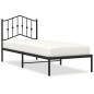 vidaXL Bettgestell mit Kopfteil Metall Schwarz 80x200 cm vidaXL Bettgestell mit Kopfteil Metall Schwarz 80x200 cm