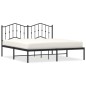 vidaXL Bettgestell mit Kopfteil Metall Schwarz 183x213 cm vidaXL Bettgestell mit Kopfteil Metall Schwarz 183x213 cm
