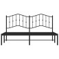 vidaXL Bettgestell mit Kopfteil Metall Schwarz 183x213 cm vidaXL Bettgestell mit Kopfteil Metall Schwarz 183x213 cm