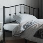 vidaXL Kopfteil Metall Schwarz 107 cm