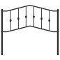 vidaXL Kopfteil Metall Schwarz 107 cm