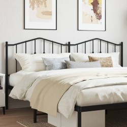 vidaXL Kopfteil Metall Schwarz 180 cm