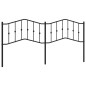 vidaXL Kopfteil Metall Schwarz 200 cm vidaXL Kopfteil Metall Schwarz 200 cm
