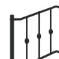vidaXL Bettgestell mit Kopf- und Fußteil Metall Schwarz 183x213 cm vidaXL Bettgestell mit Kopf- und Fußteil Metall Schwarz 183x213 cm