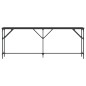 vidaXL Konsolentisch Schwarz 200x29x75 cm Holzwerkstoff