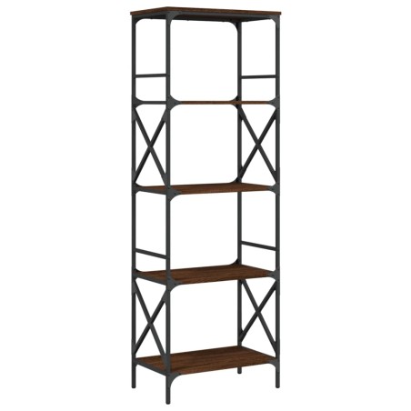 vidaXL Bücherregal 5 Böden Braun Eiche-Optik 59x35x171cm Holzwerkstoff
