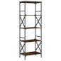 vidaXL Bücherregal 5 Böden Räuchereiche 59x35x171 cm Holzwerkstoff vidaXL Bücherregal 5 Böden Räuchereiche 59x35x171 cm Holzwerkstoff