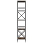 vidaXL Bücherregal 5 Böden Räuchereiche 59x35x171 cm Holzwerkstoff vidaXL Bücherregal 5 Böden Räuchereiche 59x35x171 cm Holzwerkstoff