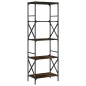 vidaXL Bücherregal 5 Böden Räuchereiche 59x35x171 cm Holzwerkstoff vidaXL Bücherregal 5 Böden Räuchereiche 59x35x171 cm Holzwerkstoff