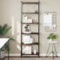 vidaXL Bücherregal 6 Böden Räuchereiche 60x30x188 cm Holzwerkstoff vidaXL Bücherregal 6 Böden Räuchereiche 60x30x188 cm Holzwerkstoff