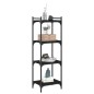 vidaXL Bücherregal 4 Böden Schwarz 40x30x120 cm Holzwerkstoff vidaXL Bücherregal 4 Böden Schwarz 40x30x120 cm Holzwerkstoff
