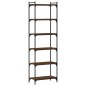 vidaXL Bücherregal 6 Böden Braun Eiche-Optik 60x30x188cm Holzwerkstoff vidaXL Bücherregal 6 Böden Braun Eiche-Optik 60x30x188cm Holzwerkstoff