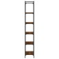 vidaXL Bücherregal 6 Böden Braun Eiche-Optik 60x30x188cm Holzwerkstoff vidaXL Bücherregal 6 Böden Braun Eiche-Optik 60x30x188cm Holzwerkstoff