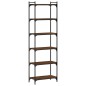 vidaXL Bücherregal 6 Böden Braun Eiche-Optik 60x30x188cm Holzwerkstoff vidaXL Bücherregal 6 Böden Braun Eiche-Optik 60x30x188cm Holzwerkstoff