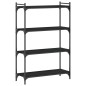 vidaXL Bücherregal 4 Böden Schwarz 80x30x120 cm Holzwerkstoff vidaXL Bücherregal 4 Böden Schwarz 80x30x120 cm Holzwerkstoff