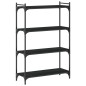 vidaXL Bücherregal 4 Böden Schwarz 80x30x120 cm Holzwerkstoff vidaXL Bücherregal 4 Böden Schwarz 80x30x120 cm Holzwerkstoff