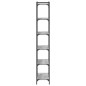 vidaXL Bücherregal 6 Böden Grau Sonoma 80x30x188 cm Holzwerkstoff vidaXL Bücherregal 6 Böden Grau Sonoma 80x30x188 cm Holzwerkstoff
